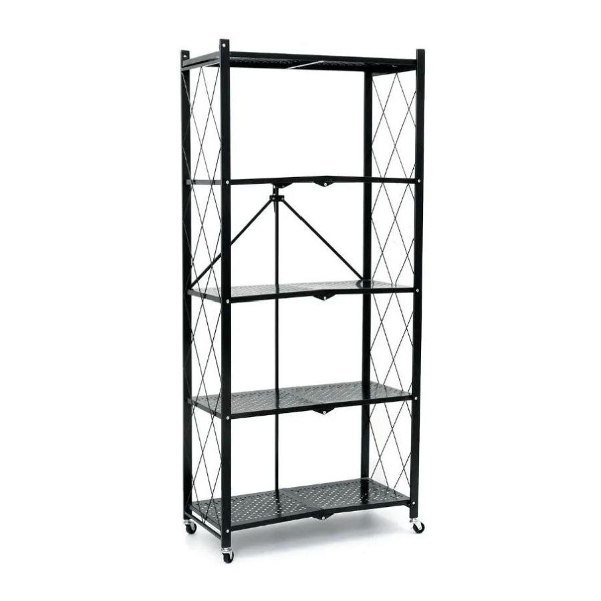 GENERICO - Estante Organizador Plegable Metálico Multiuso 5 Niveles…