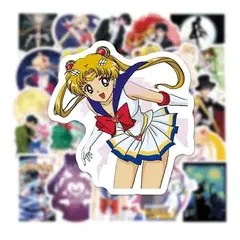 GARSIL - 50 Stickers Sailor Moon - Etiquetas Autoadhesivas
