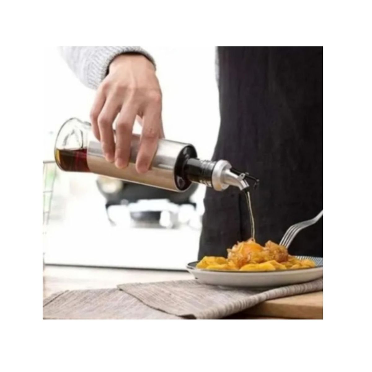 GENERICO - Aceitero Vinagrero Botella Dispensador Aceite Oliva Vinagre