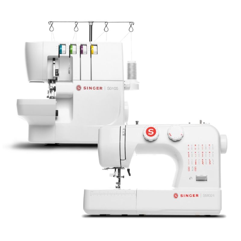 SINGER - Combo Singer overlock S0105  Maquina Sm024