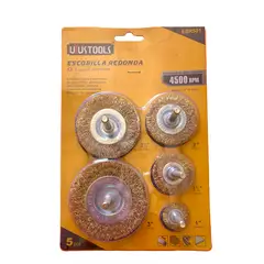 UYUSTOOL - SET ESCOBILLA REDONDA PARA TALADROS