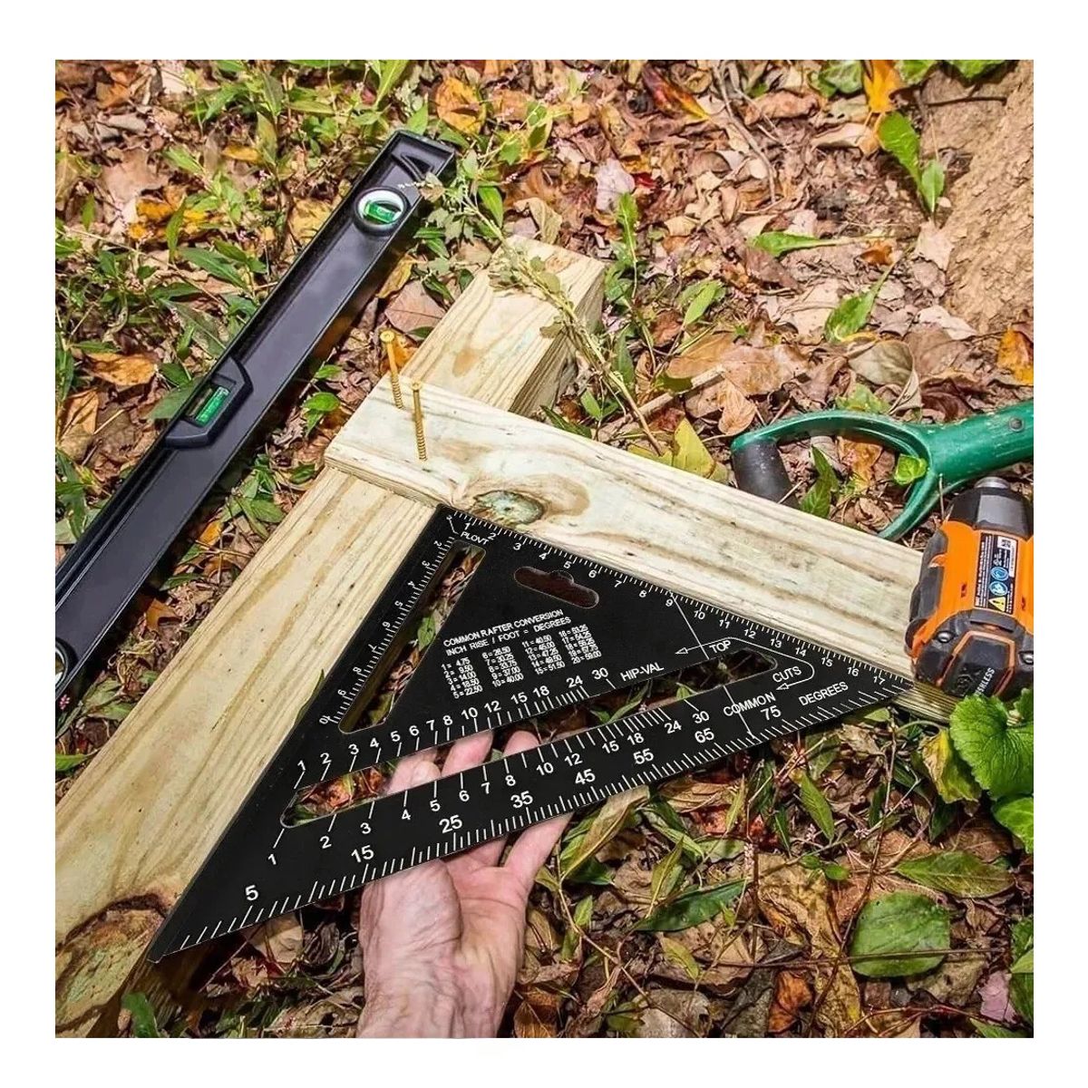 EOLAND - Escuadras Combinada Escuadra Rapida Aluminio Triangular