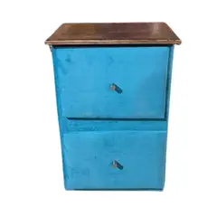 GENERICO - Veladores Doble Cajón Calipso Felpa Muebles Rimar