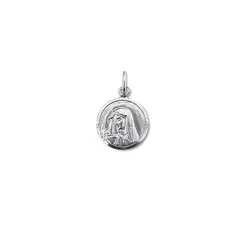 ANDREA COGGIOLA JOYAS - Colgante Medalla Virgen Dolorosa 14mm Plata Fina 925
