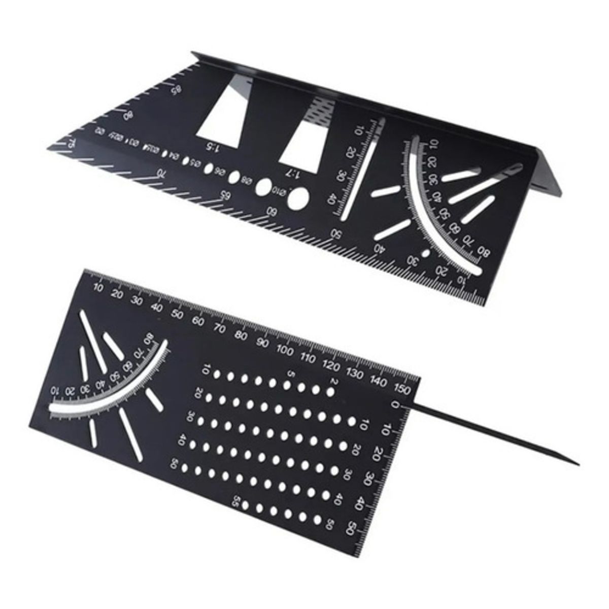 GENERICO - Escuadra de 45-90 Grados Regla T 3D Multiuso para Carpintería