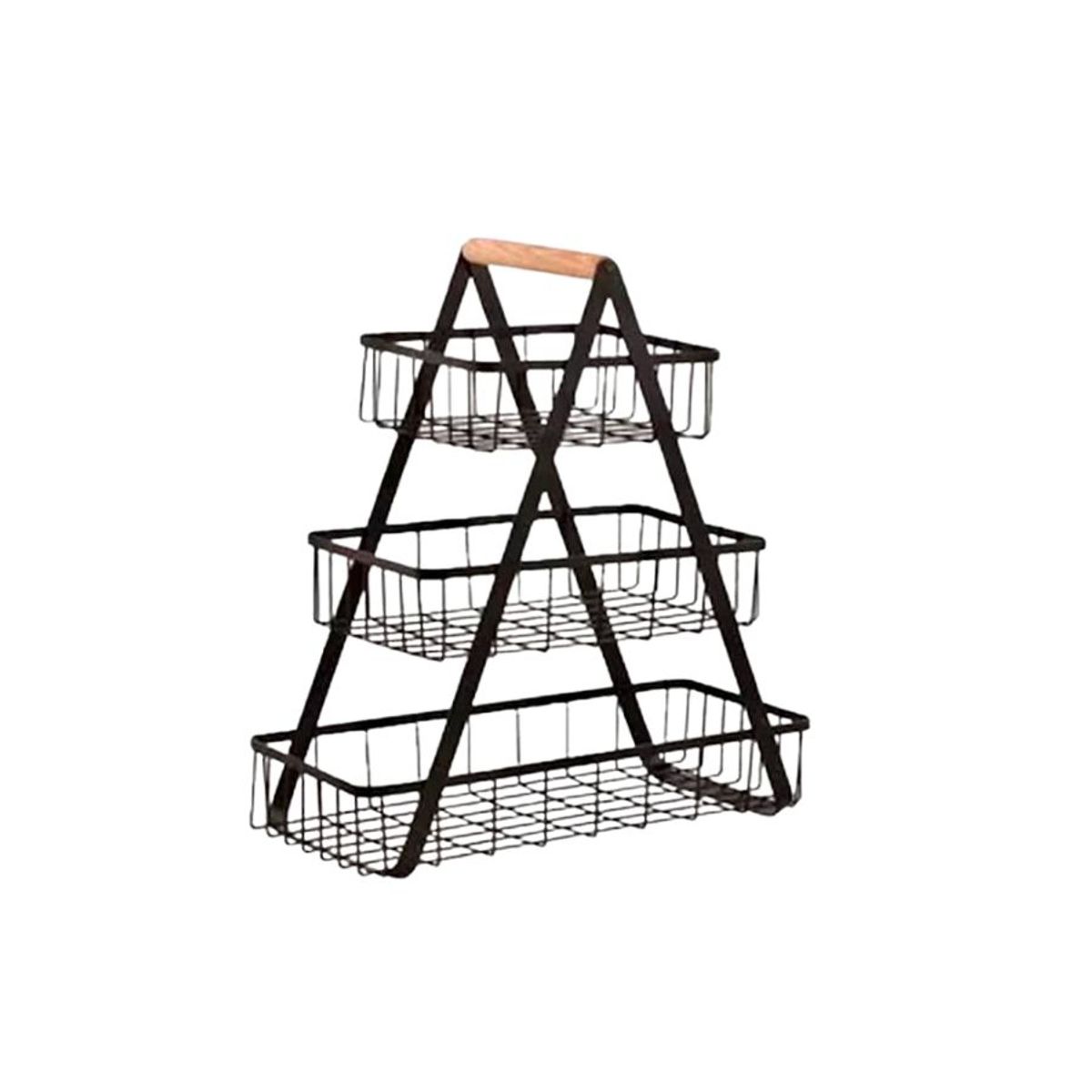 GENERICO - Organizador Frutero Metálico 3 Niveles