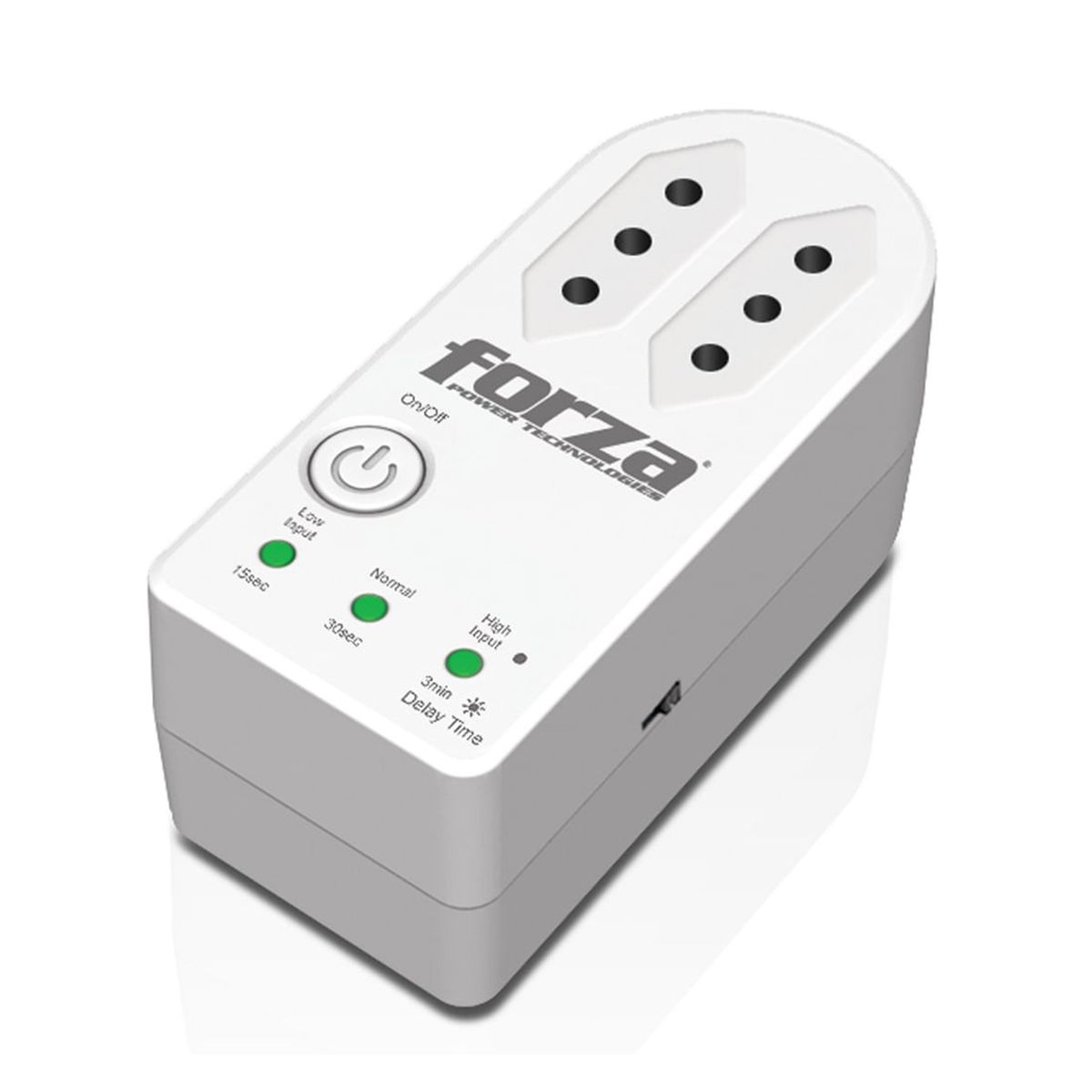 FORZA - Protector Corta Corriente Voltaje Ac 220V 2 Salida Giratorio
