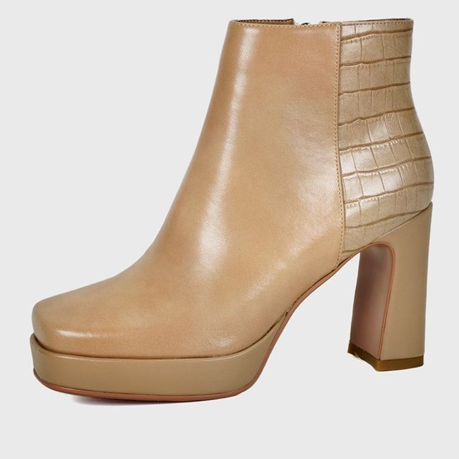 DEGAS - Botín Cuero Paris Beige DEGAS