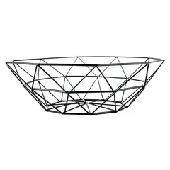 GENERICO - Frutero Diseño Geométrico Black 27x8x14cm