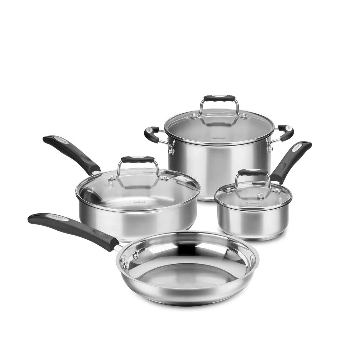 CUISINART - Bateria Cuisinart Acero Inoxidable 7 Pzs