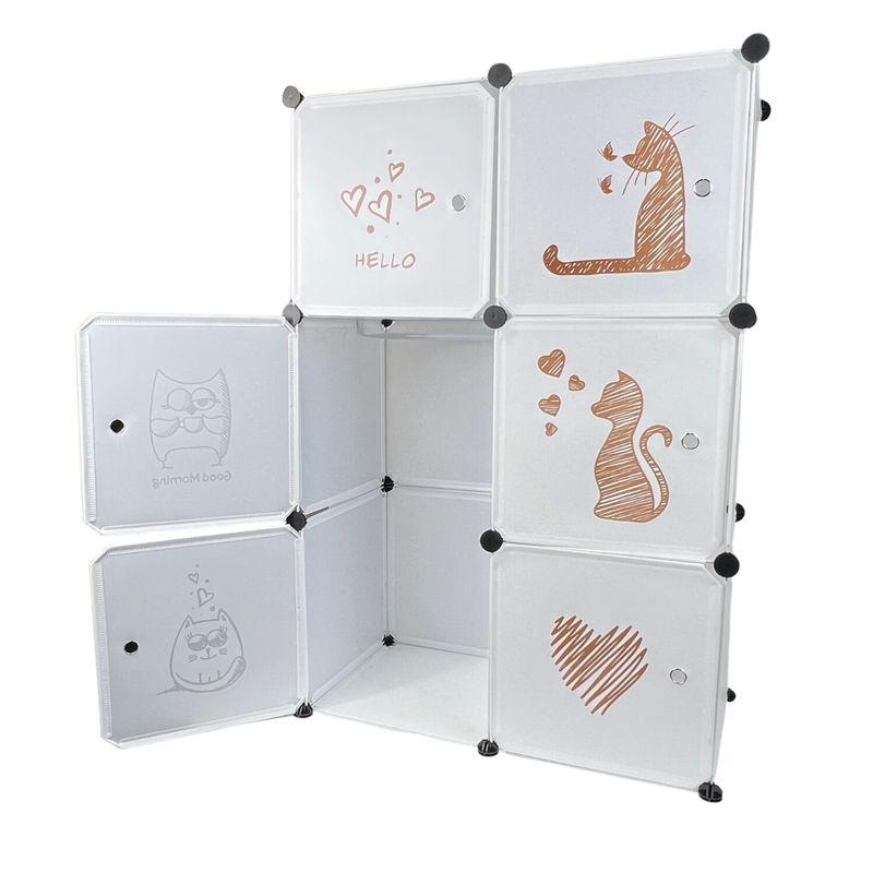 SANTU HOME & DECO - Closet Infantil Armable Blanco Diseños