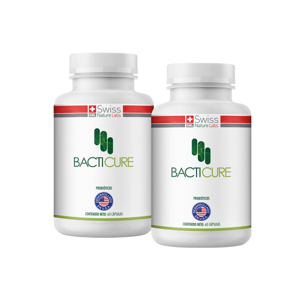 BACTICURE - Pack  2 Bacticure Salud Intestinal 120 Capsulas