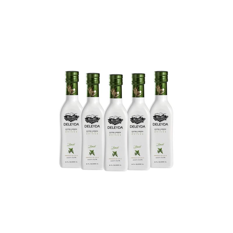DELEYDA - 12 Aceite de Oliva Albahaca 250 ml Deleyda