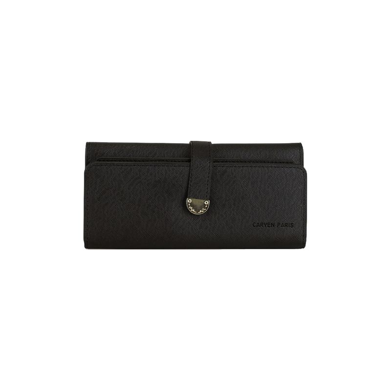 CARVEN - Billetera mujer Nápoles negra Carven Paris