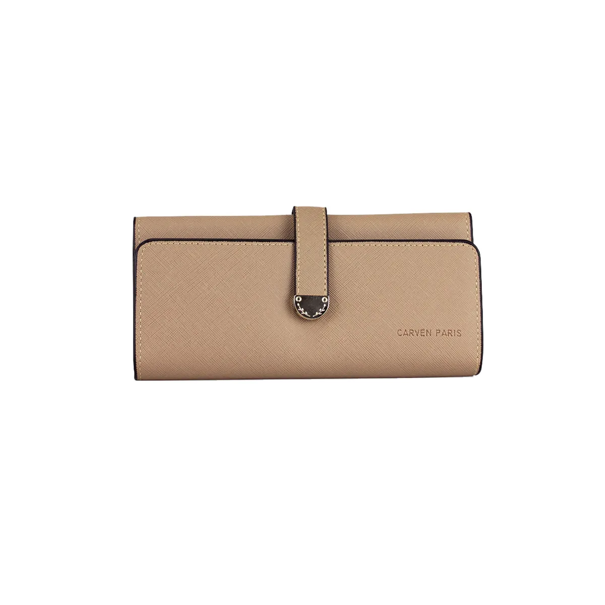 CARVEN - Billetera mujer Nápoles taupe Carven Paris