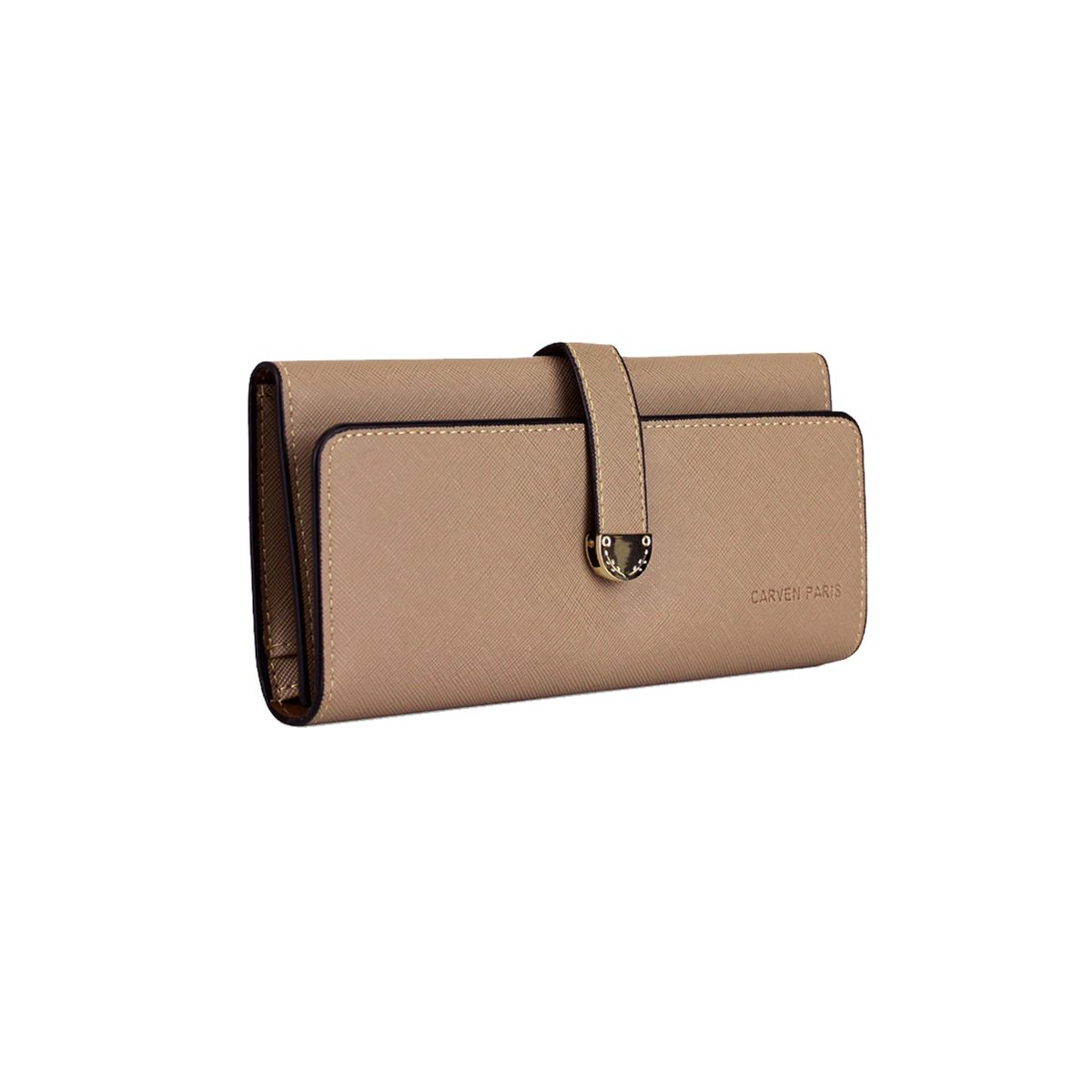 CARVEN - Billetera mujer Nápoles taupe Carven Paris