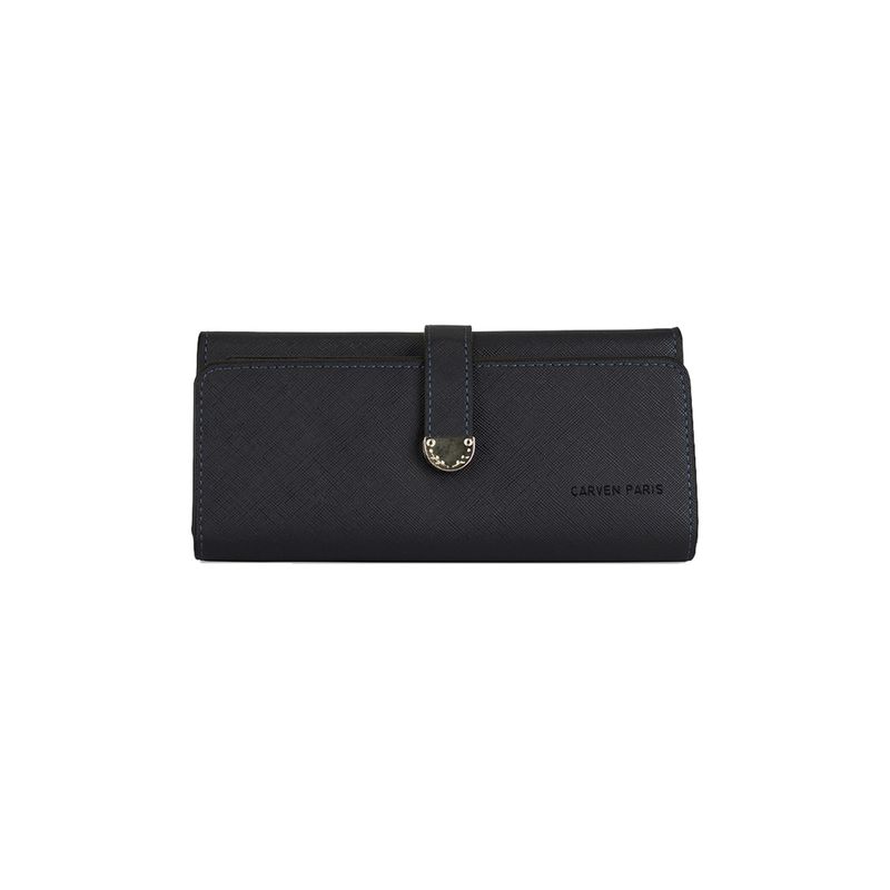 CARVEN - Billetera mujer Nápoles azul Carven Paris