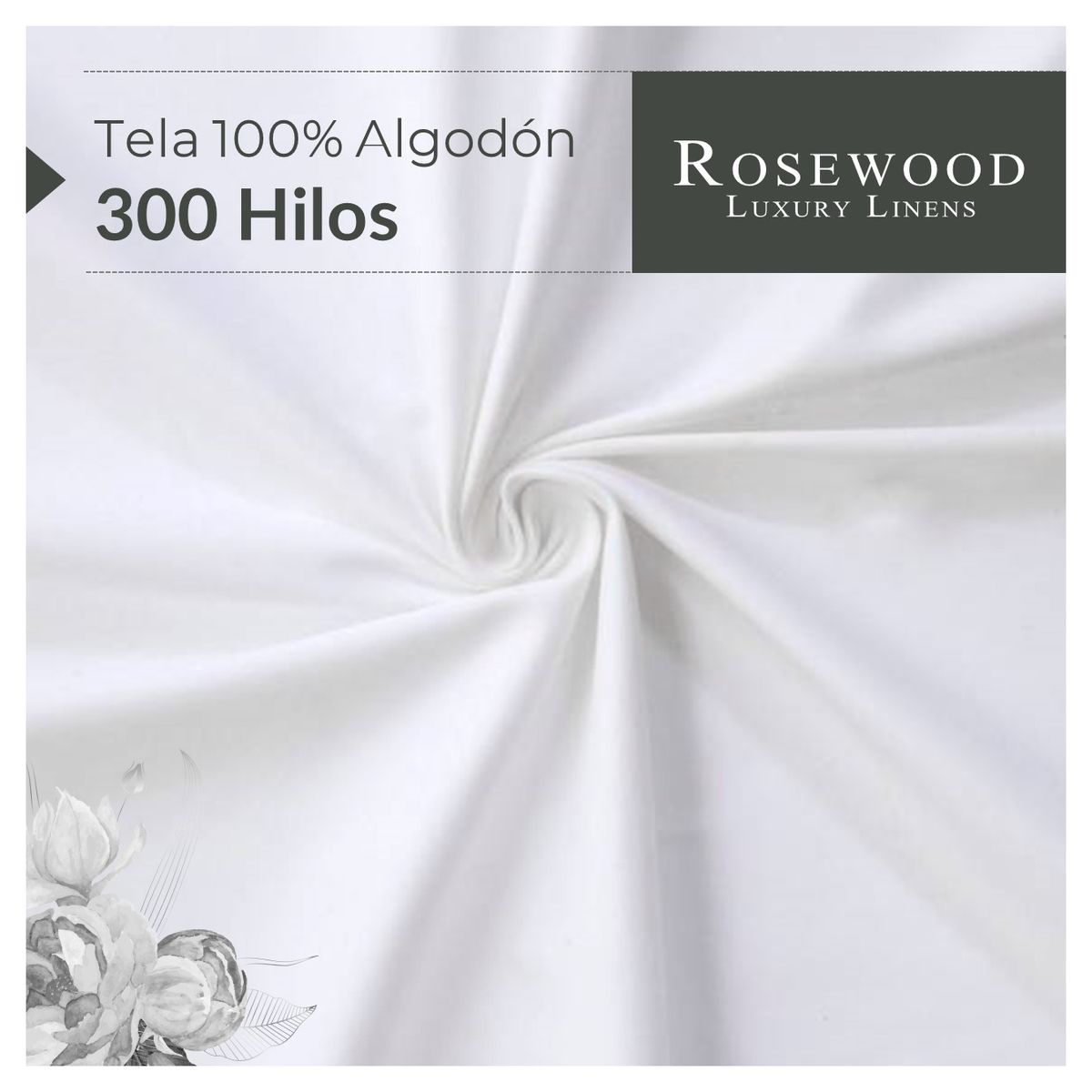 CASATUA - Sabanas Juego 300 Hilos Premium RoseWood King