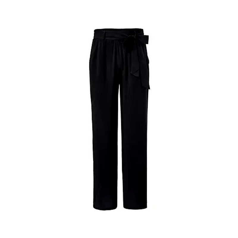 TCHIBO - Pantalones XL Tejido Negros Mujer Tchibo