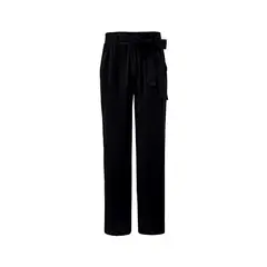 TCHIBO - Pantalones XL Tejido Negros Mujer