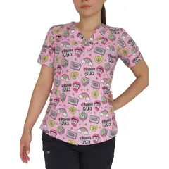 EFFIS - TOP ANTIFLUIDO I LOVE 90´S - UNIFORME CLINICO