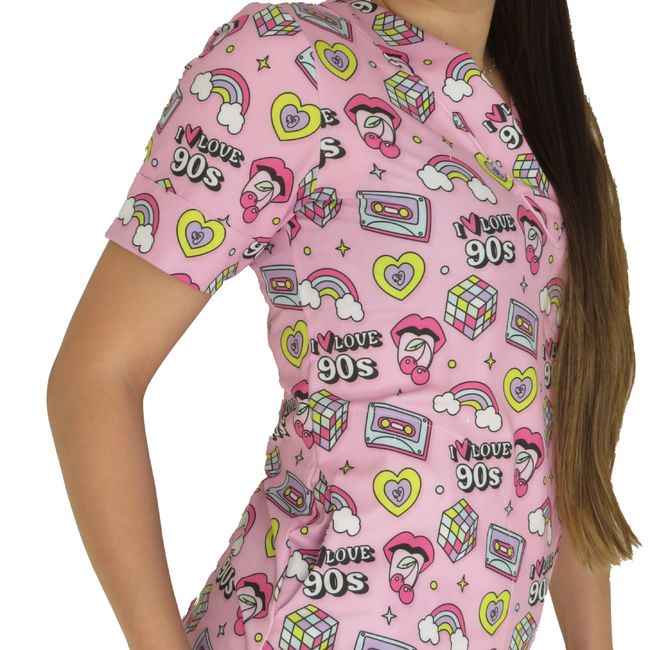 EFFIS - TOP ANTIFLUIDO EFFIS I LOVE 90´S - UNIFORME CLINICO