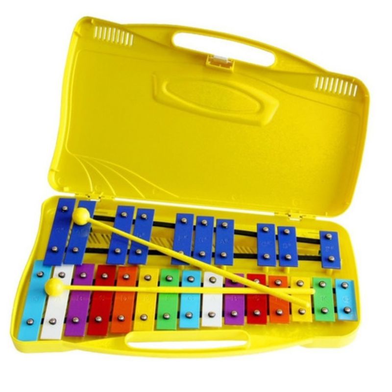 NUTECH - Metalófono Cromático 25 Notas Colores Didáctico Kids - 4890.