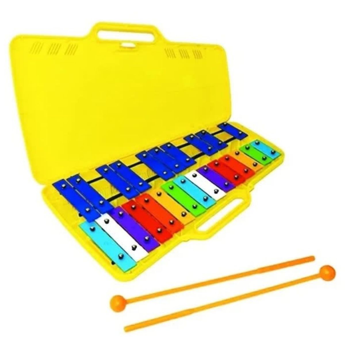 NUTECH - Metalófono Cromático 25 Notas Colores Didáctico Kids - 4890.