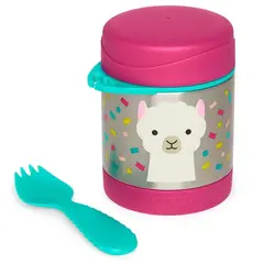 SKIP HOP - Termo para Comida con Cuchara Zoo Llama, Acero Inox - 325 ml