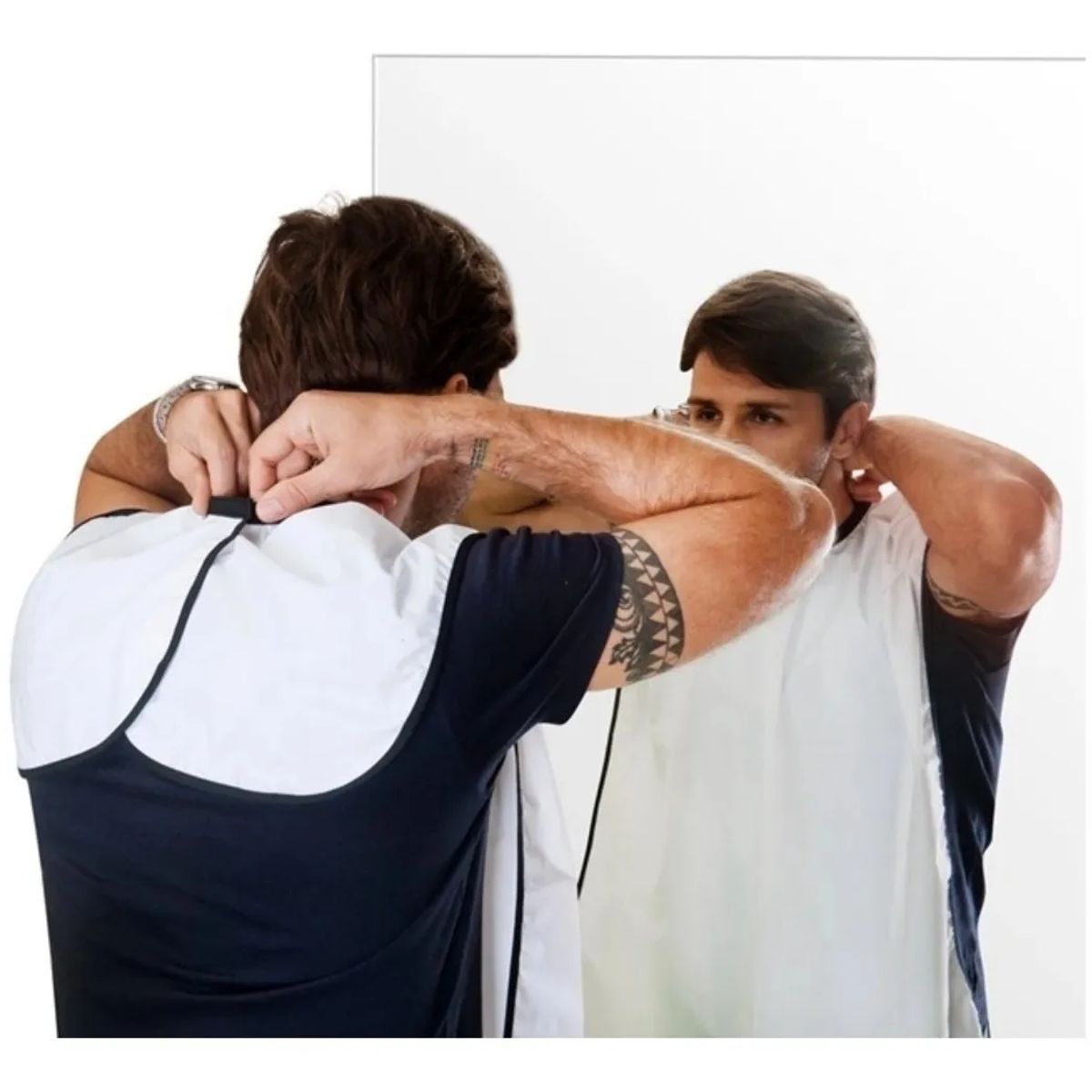 GENERICO - Capa Delantal para corte de Barba  Afeitado Baño