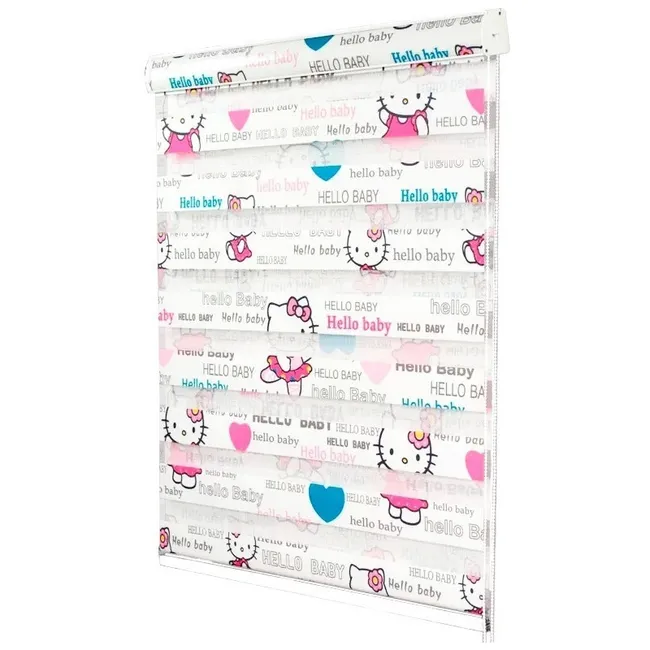 GENERICO - Cortina Roller Dúo Infantil Hello Baby 160x180 cms