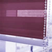 Cortina Roller Duo Día Noche 120x200 Burdeo