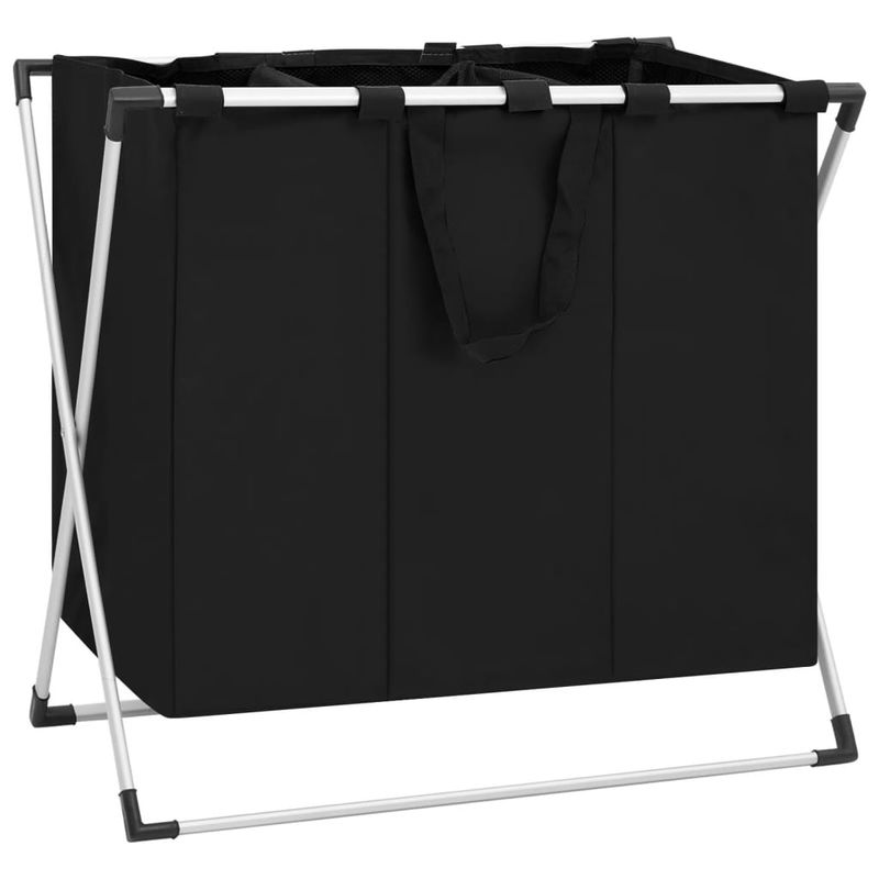 GENERICO - Canasto Ropa Plegable Doble Cesto Ropa Sucia Cesta
