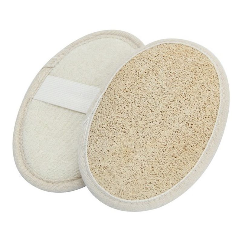 GENERICO - 2 Esponjas Exfoliante Para Ducha Baño Ovalada Relax