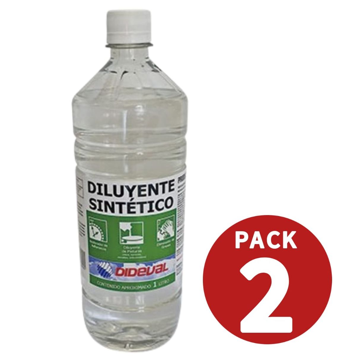 GENERICO - Diluyente Sintetico 1lt Pack 2 Und Dideval
