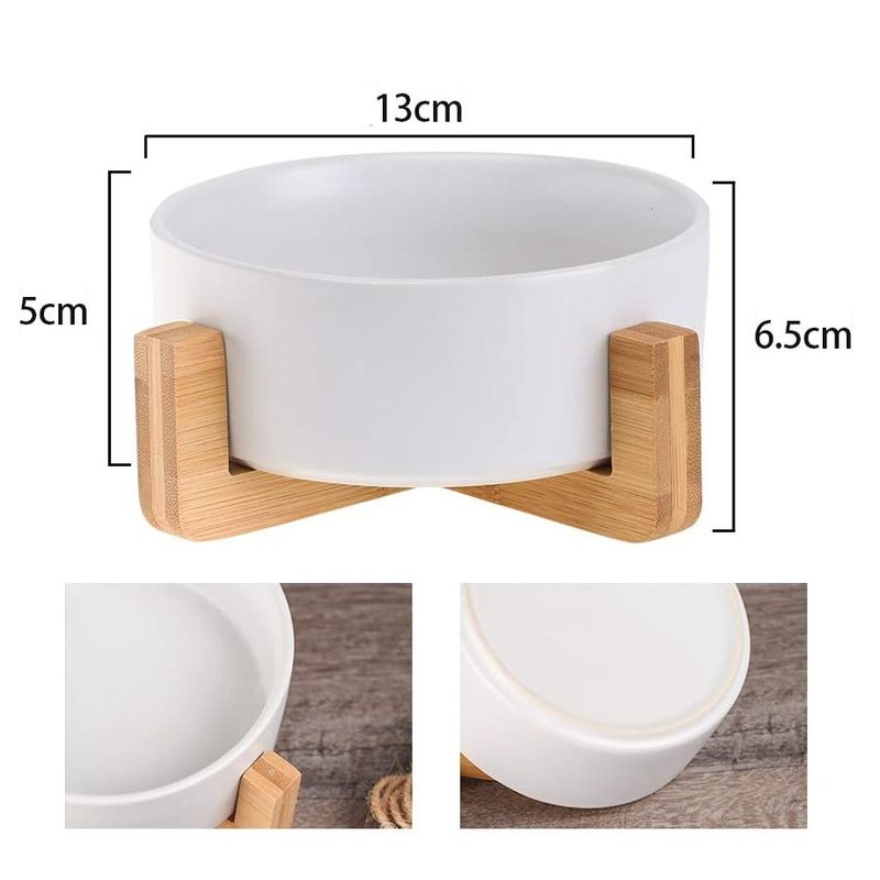 GENERICO - Plato Comedero de Ceramica Para Mascotas - Perros y Gatos