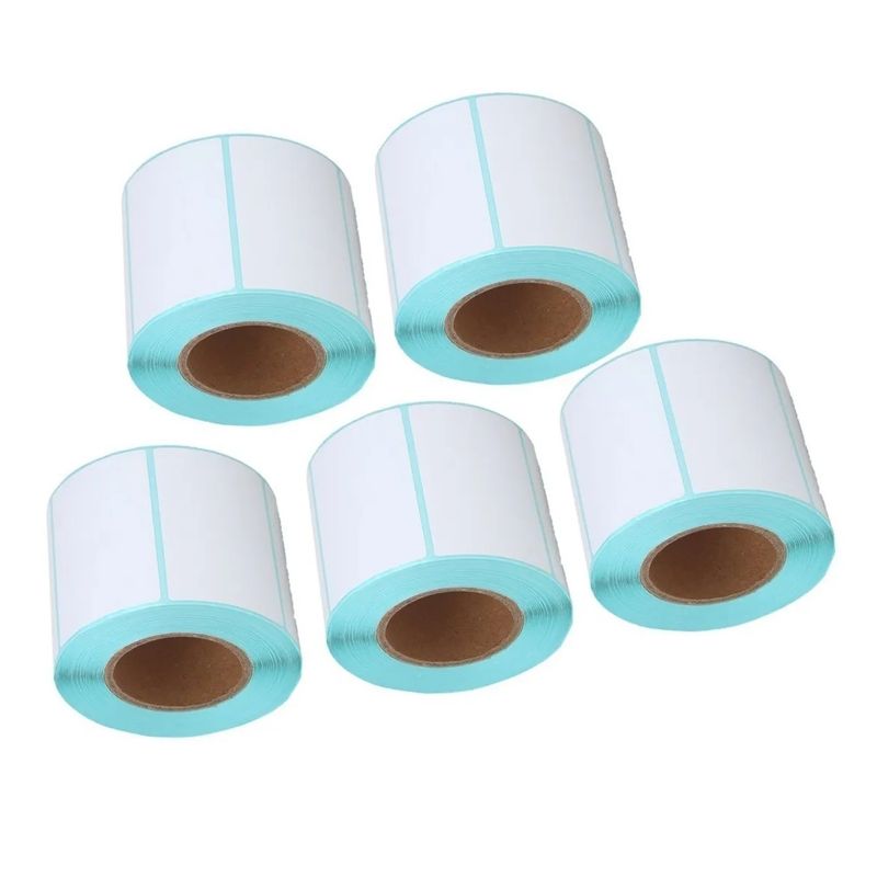 GENERICO - Pack X5 Rollo Etiquetas Termicas Etiqueta Autoadhesiva 60x40