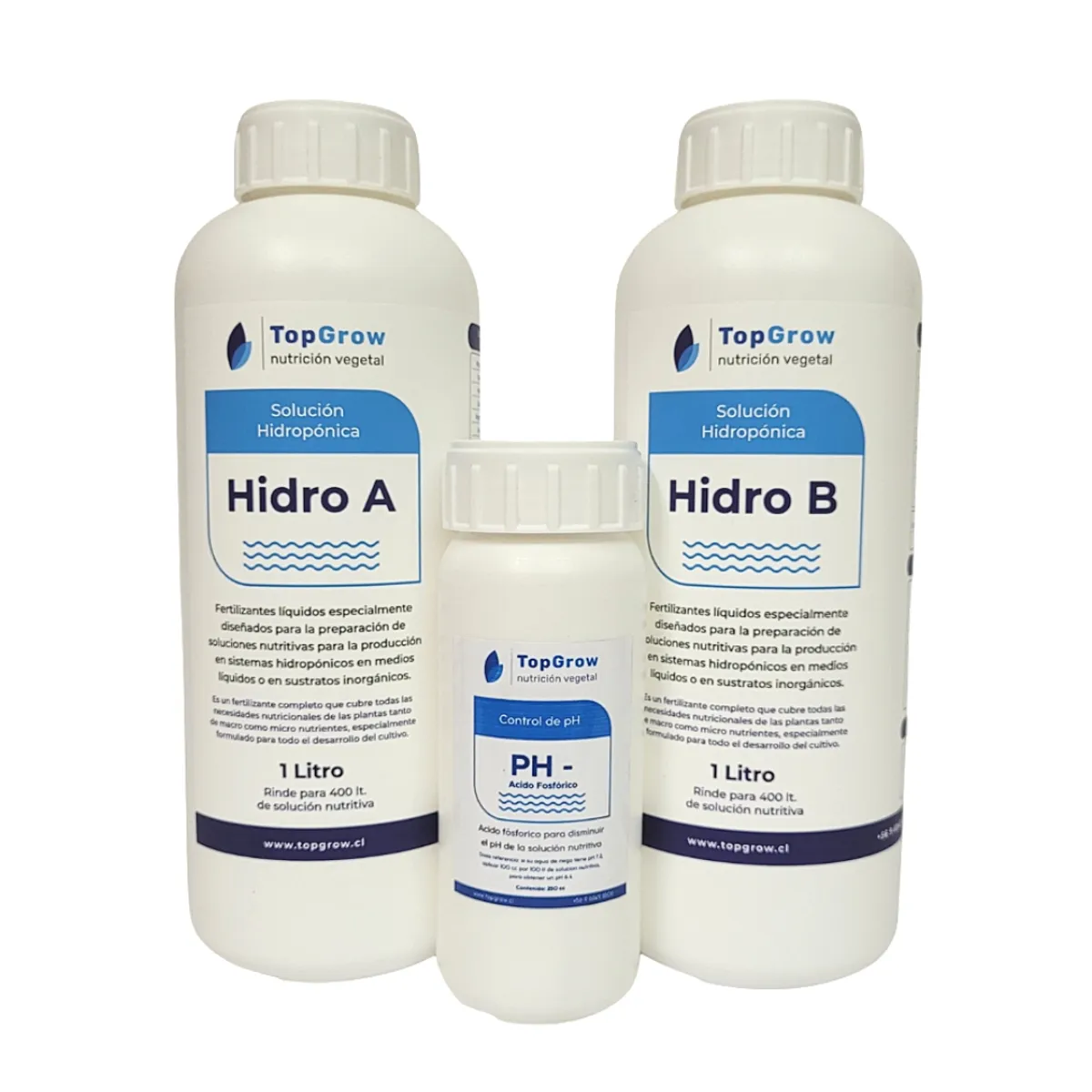 GENERICO - Solución nutritivas Hidroponía 1L +  Controlador De Ph
