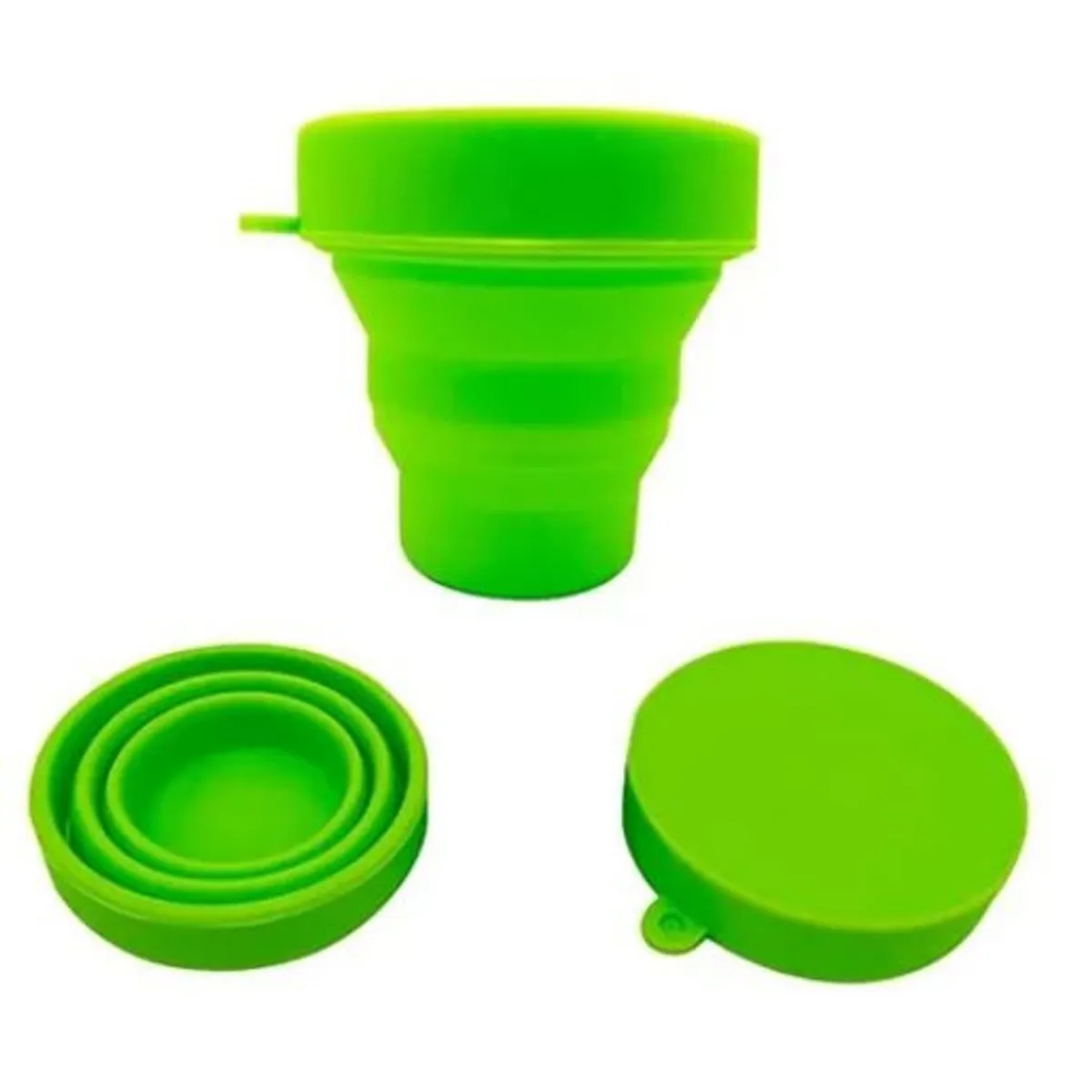 DEFENSOR FOREVER - Vaso Plegable De Silicona Verde