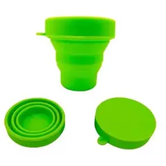 DEFENSOR FOREVER - Vaso Plegable De Silicona Verde