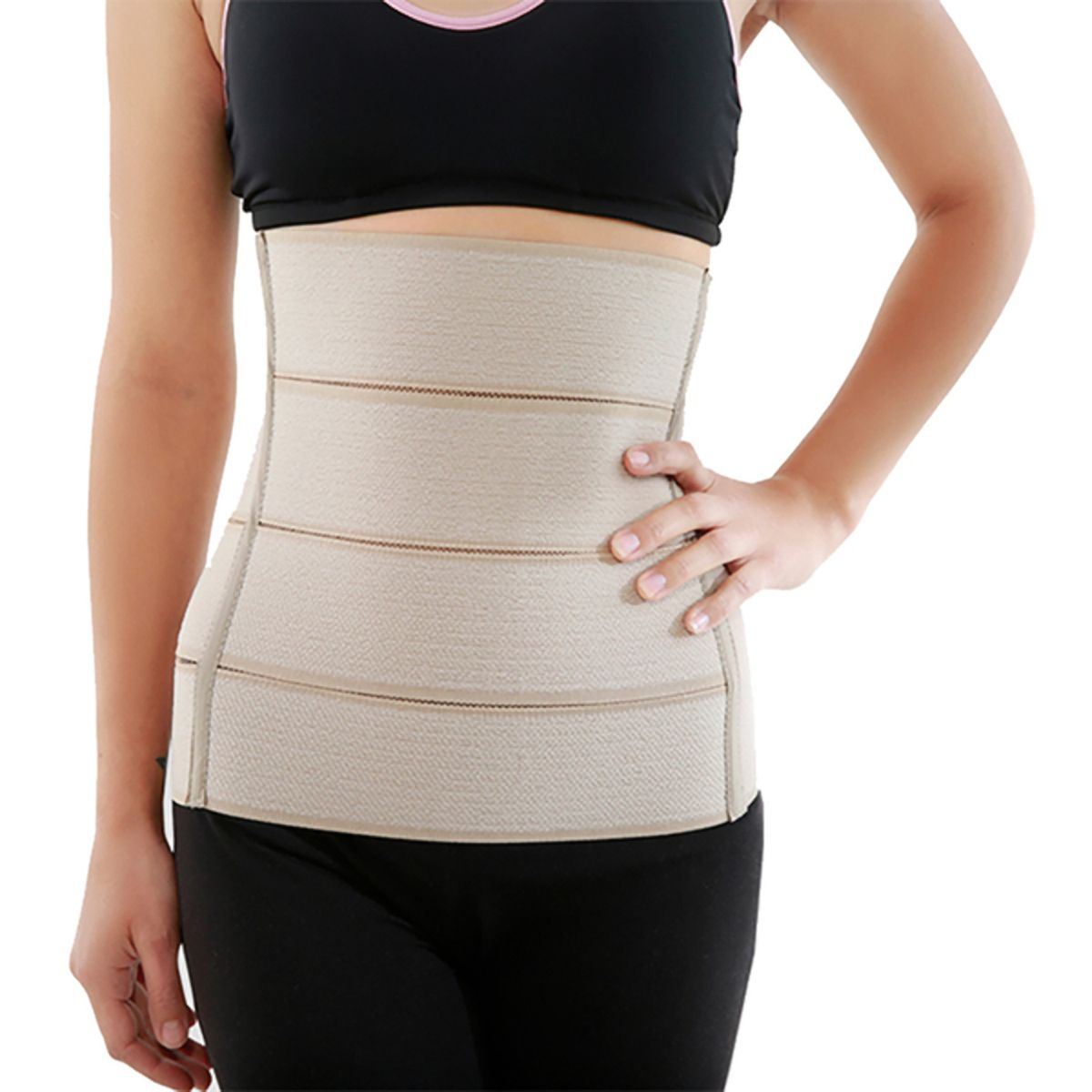 BLUNDING - Faja Abdominal Con Protección Post Operatoria 4 Bandas - Talla M