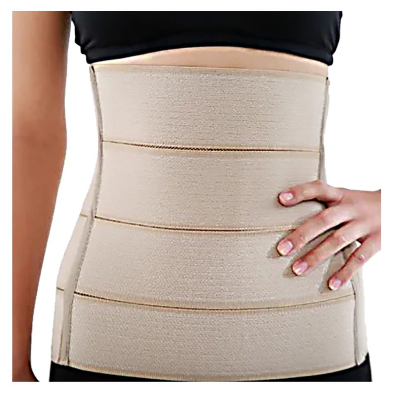 BLUNDING - Faja Abdominal Con Protección Post Operatoria 4 Bandas - Talla M