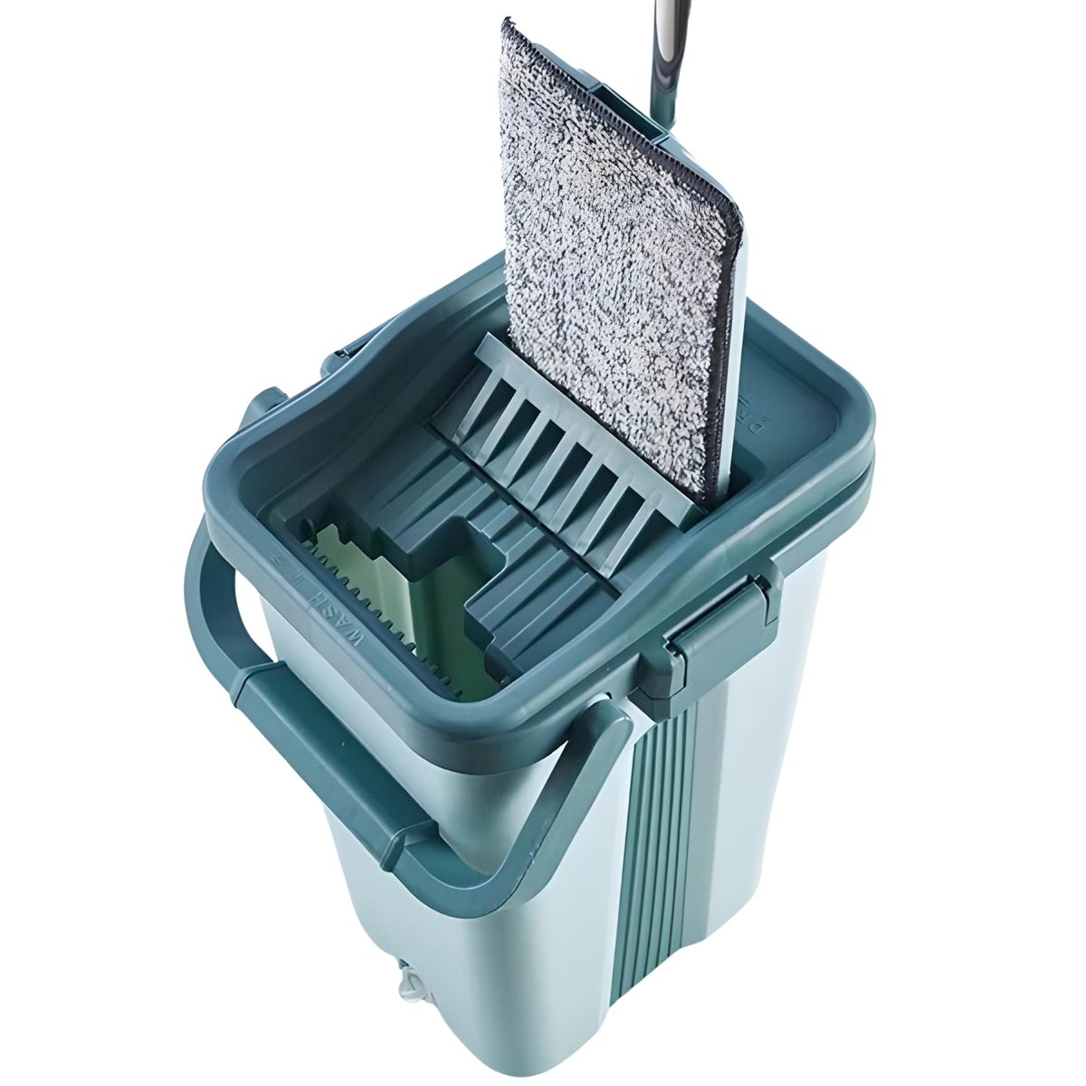 CRUSEC - Trapeador Escurridor Mopa Rotativa Con Repuesto - Gris