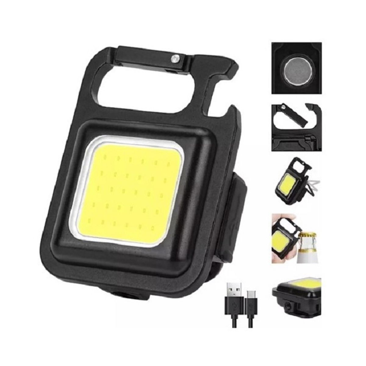 PANGUI TOYS - Luz Led USB De Camping o Trabajo Con Llavero y Destapador