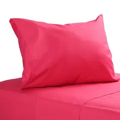 SUEÑO BLANCO - JUEGO DE SABANAS SINGLE COLOR FUCSIA