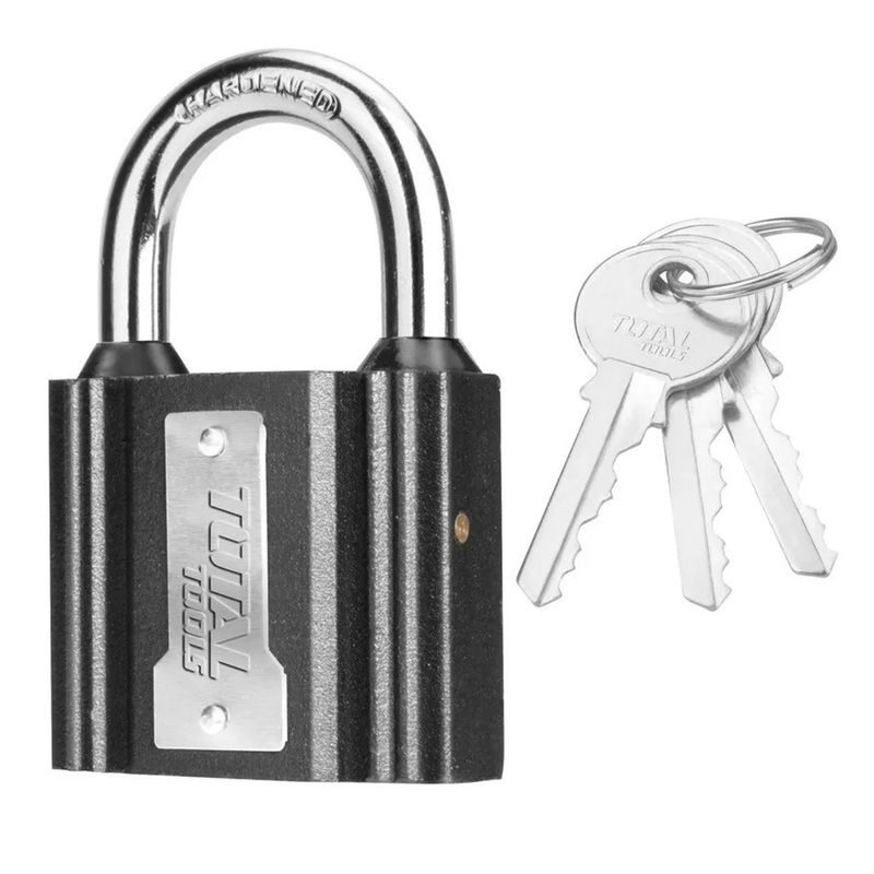 TOTAL TOOLS - Candado De Seguridad 32 Mm Con 3 Llaves