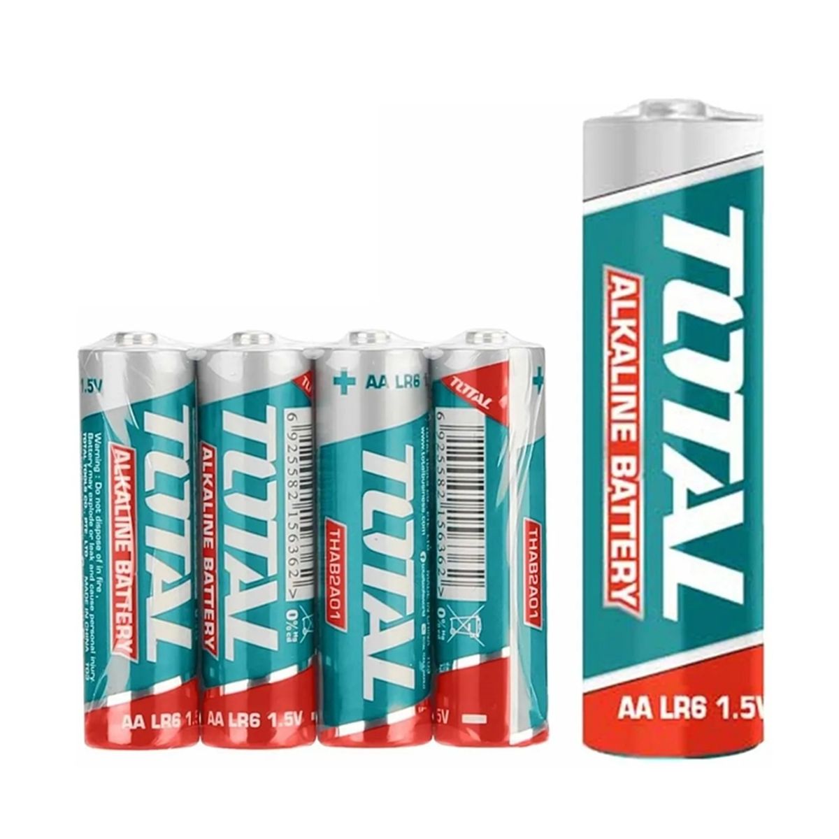 TOTAL TOOLS - Pilas Aa 1.5v Alcalina 4 Unidades