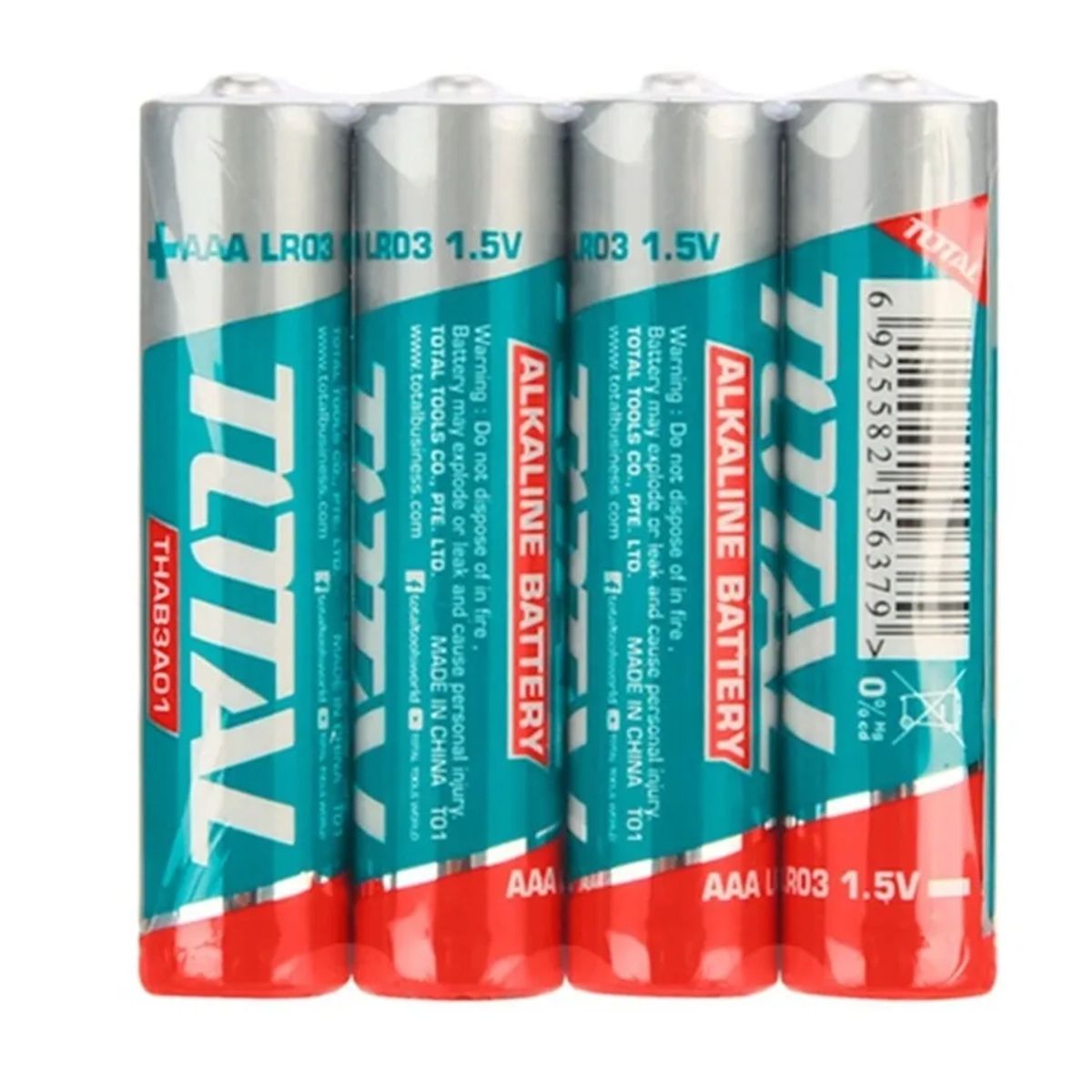 TOTAL TOOLS - Pilas Aaa 1.5v Alcalina 4 Unidades