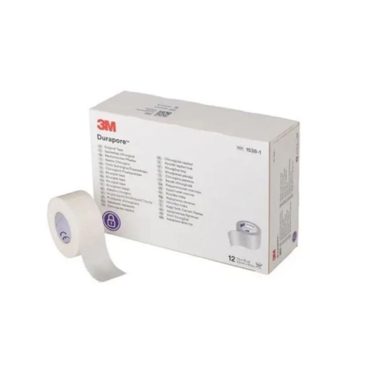 3M - Tela Durapore 3M 2,5 Cm X 9,1 M 1538-1 x 12 unidades