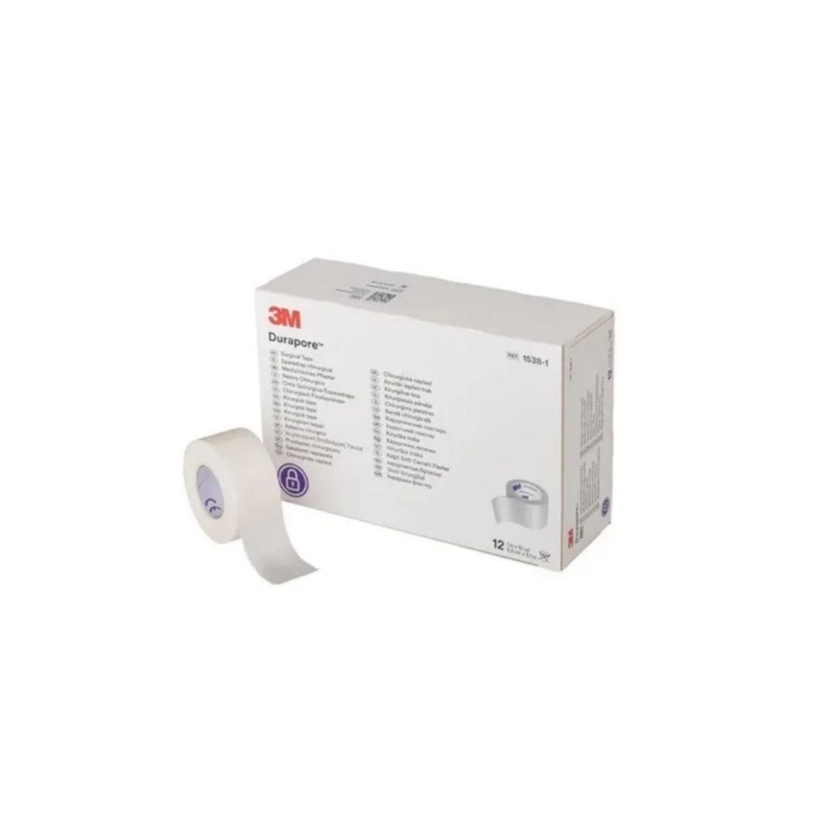 3M - Tela Durapore 3M 2,5 Cm X 9,1 M 1538-1 x 12 unidades